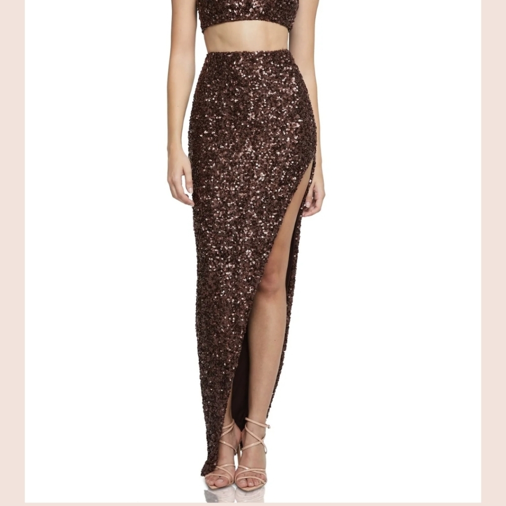 Nookie-NWT "Smoke Show" Skirt in Chocolate-Size Small